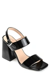 Journee Collection Adras Block Heel Sandal In Black