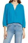Nydj Pintucked Blouse In Seaport