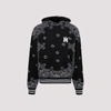 Amiri Bandana-print Drawstring Track Pants In Black Grey