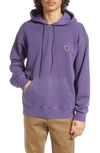 Carhartt Chest Logo-patch Detail Hoodie In Razzmic