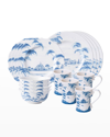 JULISKA COUNTRY ESTATE BLUE 16-PIECE DINNERWARE SET