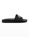 Balenciaga Cities New York Pool Slide Sandals In Whiteblack Paris