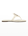 Tory Burch Miller Soft Leather Sandals In New Ivory