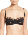 Kiki De Montparnasse Sensuel Lace-trim Underwire Balconette Bra In 黑色