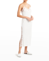 Natori Enchant Lace Slit Gown Dress In Ivp