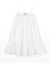 Petite Plume Girl's White Lily Nightgown In White