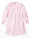 Petite Plume Baby's, Little Girl's & Girl's Gingham Delphine Nightgown In Pink