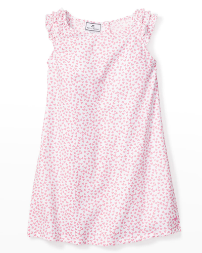 Petite Plume Kids' Girl's Sweethearts Nightgown In Pink