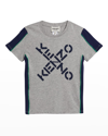 KENZO BOY'S CROSS-LOGO T-SHIRT