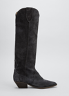 Isabel Marant Denvee 50mm Knee-length Boots In Taupe