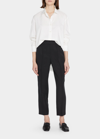 Kobi Halperin Addison Cropped Straight-leg Pants In White
