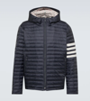 Thom Browne 4-bar Stripe Padded Jacket In Blue