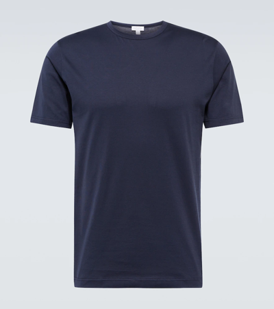 Sunspel Classic Cotton T-shirt In Navy