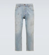 ERL DISTRESSED CROPPED JEANS