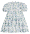 Il Gufo Floral Cotton Dress In Lilac