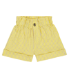 Paade Mode Auguste Striped Shorts In Auguste Yellow