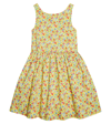 Polo Ralph Lauren Girls Yellow Floral Dress In Yellow Multi