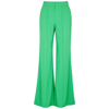 Alice And Olivia Dylan High-waisted Wide Leg Pants In Green