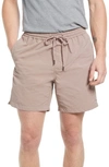 Madewell Everywear Shorts In Vintage Petal