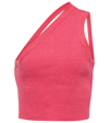 Jacquemus La Maille Ascu One Shoulder Knit Top In Pink
