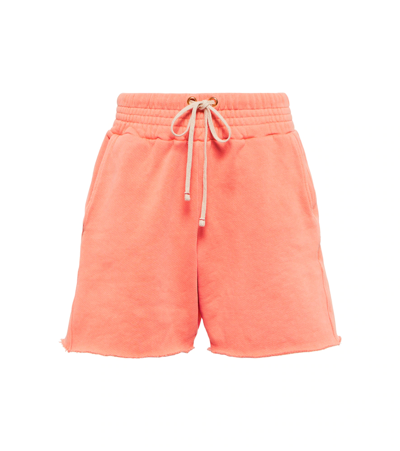 Les Tien Yacht Cotton Shorts In Orange