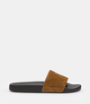 Allsaints Karli Slide Sandal In Dark Tan