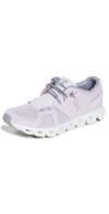 On Cloud 5 Terry Sneaker In Lily Frost