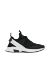 Tom Ford Neoprene And Suede Jago Sneakers In Black