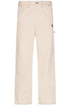 Needles X Smith's Butterfly-embroidered Wide-leg Trousers In Beige
