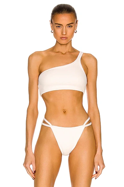 Jonathan Simkhai Umi Bikini Top In White