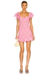 Loveshackfancy Kodie Dress In Coral Blaze