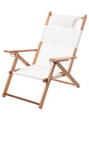 Business & Pleasure Tommy Canvas Beach Chair In White
