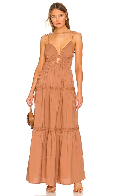 Karina Grimaldi Solana Dress In Tan | ModeSens