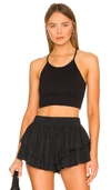 Free People X Fp Movement Cropped Run Tank In Black