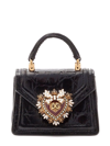 Dolce & Gabbana Micro Devotion Top-handle Bag In Black