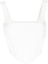 DION LEE RIBBED JERSEY CORSET