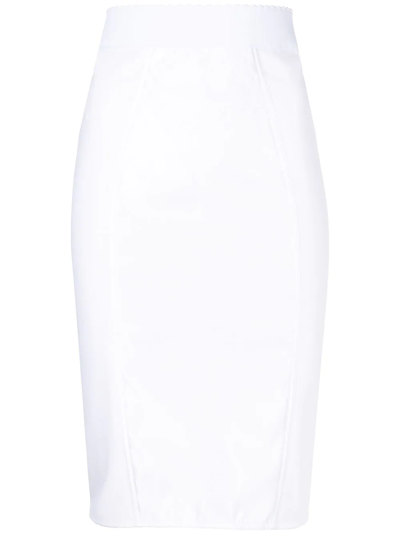 Dolce & Gabbana Corset-style Skirt In Weiss