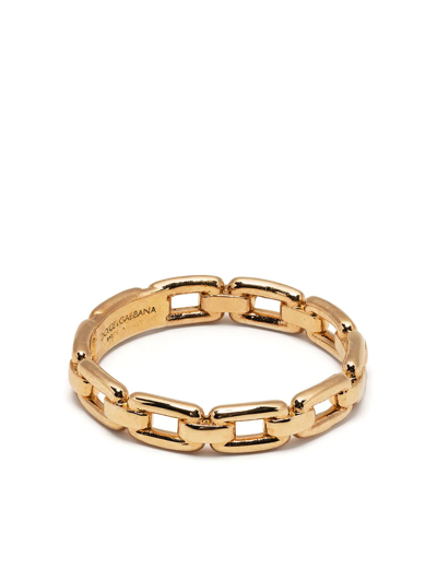 Dolce & Gabbana Chain-link Ring In Gold