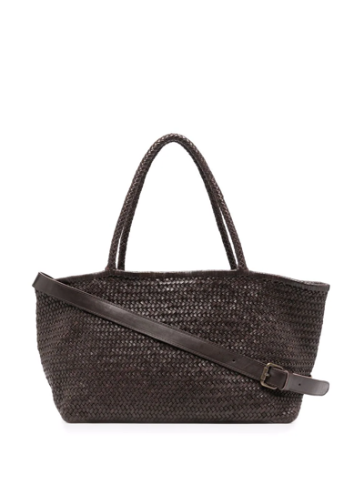 Officine Creative Susan Woven Tote Bag In Brown