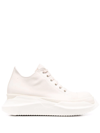 Rick Owens Drkshdw Abstract Cotton & Nylon Faille Sneakers In Natural,mlk,mlk