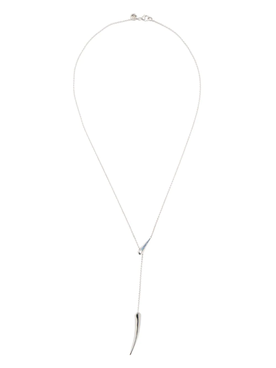 Shaun Leane Sabre Deco Small Drop Necklace In Silver