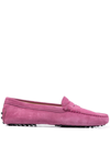 Tod's Women's City Gommino Drivers In Rosa