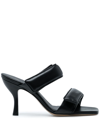 Gia Borghini Gray Pernille Teisbaek Edition Perni 03 Heeled Sandals In Black