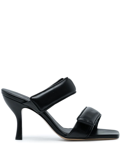 Gia Borghini Grey Pernille Teisbaek Edition Perni 03 Heeled Sandals In Black