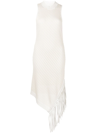 Jonathan Simkhai Chelle Compact Pointelle Sleeveless Dress In Ivory
