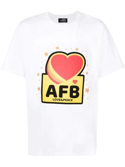 Afb Love & Peace Graphic-print T-shirt In White