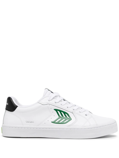 Cariuma Salvas Branded Leather Low-top Trainers In White/comb