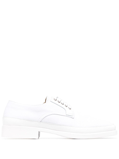 Lemaire Lace Up Brogues In White