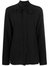 JOSEPH BAYNE TIE-FASTENING BLOUSE