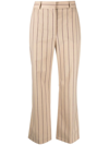 JOSEPH TALIA STRIPE-PRINT TAILORED TROUSERS